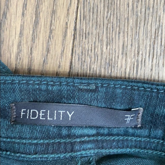 Fidelity high rise green skinny jeggings - Picture 4 of 4